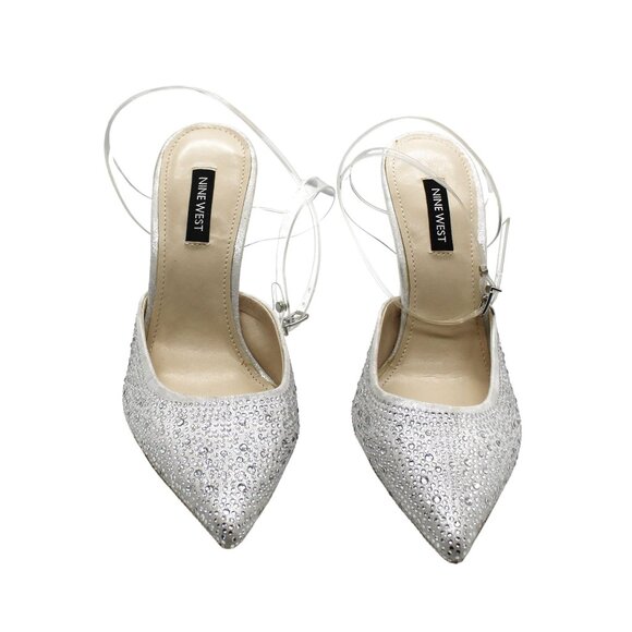 Nine West Women s Sparkel Ankle Strap Pumps Women s Shoes - Picture 3 of 8